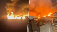 Fire in Mira Bhayandar: मुंबई के सटे मीरा भायंदर में झुग्गियों में लगी भीषण आग, धू-धू कर जलती आई नजर, देखें वीडियो